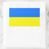 Sticker Rectangulaire Drapeau Ukraine (Sac)