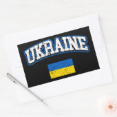 Sticker Rectangulaire Drapeau Ukraine (Enveloppe)