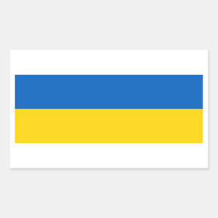 Sticker Rectangulaire Drapeau Ukraine/Ukraine