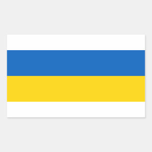 Sticker Rectangulaire Drapeau ukrainien