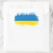 Sticker Rectangulaire Drapeau ukrainien (Sac)