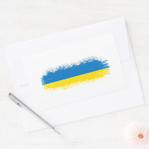 Sticker Rectangulaire Drapeau ukrainien