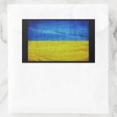 Sticker Rectangulaire Drapeau ukrainien stylisé (Sac)