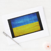 Sticker Rectangulaire Drapeau ukrainien stylisé (Enveloppe)