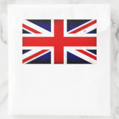 Sticker Rectangulaire Drapeau Union Jack britannique (Sac)