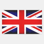Sticker Rectangulaire Drapeau Union Jack britannique (Devant)