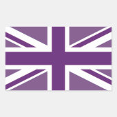 Sticker Rectangulaire Drapeau Union Jack britannique patriotique (Devant)