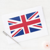 Sticker Rectangulaire Drapeau Union Jack du Royaume-Uni (Enveloppe)