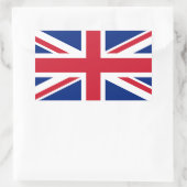 Sticker Rectangulaire Drapeau Union Jack du Royaume-Uni UK (Sac)