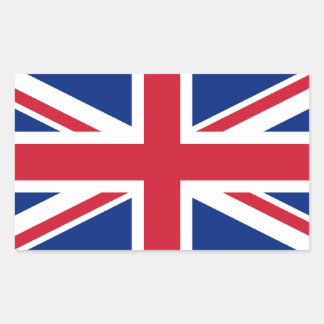 Sticker Rectangulaire Drapeau Union Jack du Royaume-Uni UK