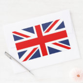 Sticker Rectangulaire Drapeau Union Jack - Royaume-Uni (Enveloppe)