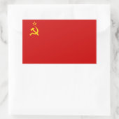 Sticker Rectangulaire Drapeau Union soviétique/URSS/CCCP (Sac)