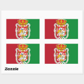 Sticker Rectangulaire Drapeau urbain de Grenade (Espagne) (Feuille)