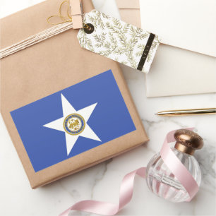 Sticker Rectangulaire Drapeau urbain de Houston (Texas)