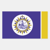 Sticker Rectangulaire Drapeau urbain de Nashville (Tennessee) (Devant)