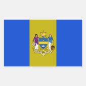 Sticker Rectangulaire Drapeau urbain de Philadelphie (Pennsylvanie) (Devant)