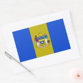 Sticker Rectangulaire Drapeau urbain de Philadelphie (Pennsylvanie) (Enveloppe)