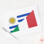 Sticker Rectangulaire Drapeau uruguayen (Enveloppe)