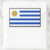 Sticker Rectangulaire Drapeau uruguayen, Drapeau uruguayen (Sac)