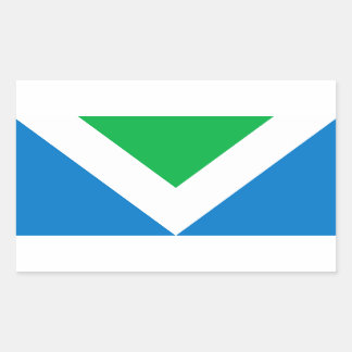 Sticker Rectangulaire Drapeau végan international
