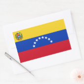 Sticker Rectangulaire Drapeau Venezuela/Venezuela (Enveloppe)