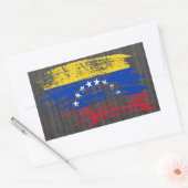 Sticker Rectangulaire Drapeau vénézuélien cool (Enveloppe)