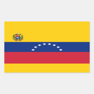 Sticker Rectangulaire Drapeau vénézuélien, Drapeau du Venezuela