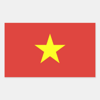 Sticker Rectangulaire Drapeau vietnamien
