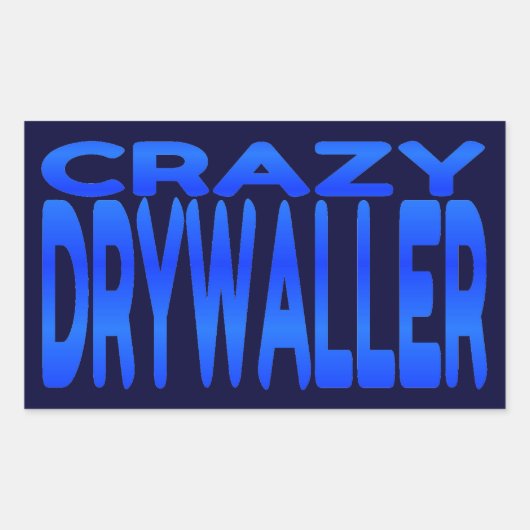 Sticker Rectangulaire Drazy Drywaller (Devant)