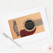 Sticker Rectangulaire Dreadnoud Acoustique 6 cordes Guitare (Enveloppe)
