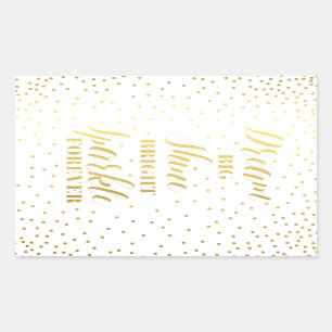 Sticker Rectangulaire Dream Big brillant brillant étincelle pour toujour