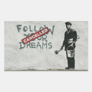 Sticker Rectangulaire Dreams annulés