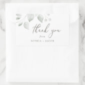 Sticker Rectangulaire Dreamy Foliage Merci (Sac)