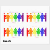 Sticker Rectangulaire droits des femmes 2017 LGBTQIA Thunder_Cove (Feuille)