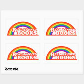 Sticker Rectangulaire Droits LGBTQ Lire les livres interdits (Feuille)