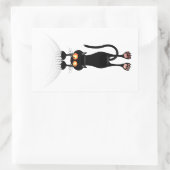 Sticker Rectangulaire Drôle Accrocher sur le chat (Sac)