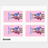 Sticker Rectangulaire Drôle, c'est ce qu'elle a dit le texte (Feuille)