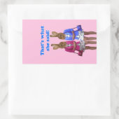 Sticker Rectangulaire Drôle, c'est ce qu'elle a dit le texte (Sac)