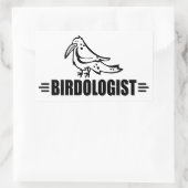Sticker Rectangulaire Drôle d'oiseau (Sac)