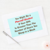 Sticker Rectangulaire Drôle PharmD Cadeaux étudiants (Enveloppe)