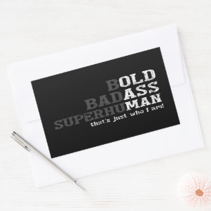 Sticker Rectangulaire Drôle Vieux Dit Gag Cadeau Papa Fête des pères