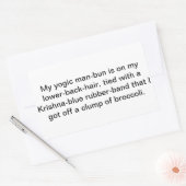 Sticker Rectangulaire Drôle yoga Krishna man-bun Hankamer Artjunkhaus Om (Enveloppe)