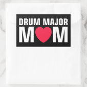 Sticker Rectangulaire Drum Major Maman - Marching Band (Sac)