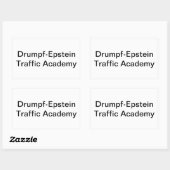 Sticker Rectangulaire Drumpf-Epstein Traite Hankamer Artjunkhaus (Feuille)