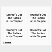 Sticker Rectangulaire Drumpf's got The Rabies Hankamer Artjunkhaus Comic (Feuille)