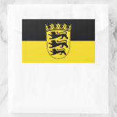 Sticker rectangulaire du Bade-Wurtemberg (Sac)