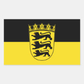 Sticker rectangulaire du Bade-Wurtemberg (Devant)