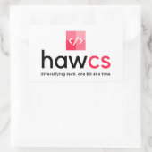 Sticker rectangulaire du club HAWCS (Sac)