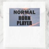 Sticker rectangulaire du lecteur de corne normal (Sac)