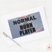 Sticker rectangulaire du lecteur de corne normal (Enveloppe)